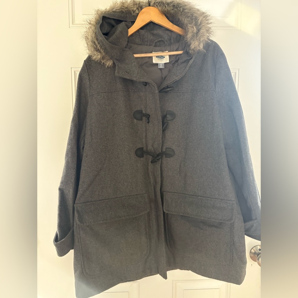Old Navy Women’s Gray Wool Coat